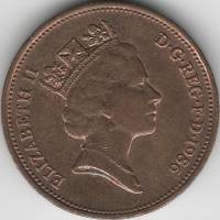 () Монета Великобритания 1986 год   ""   Серебрение  VF